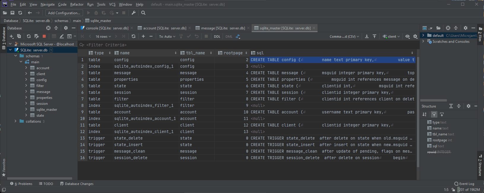 TCL/Tk - MQTT Broker and SQLite3